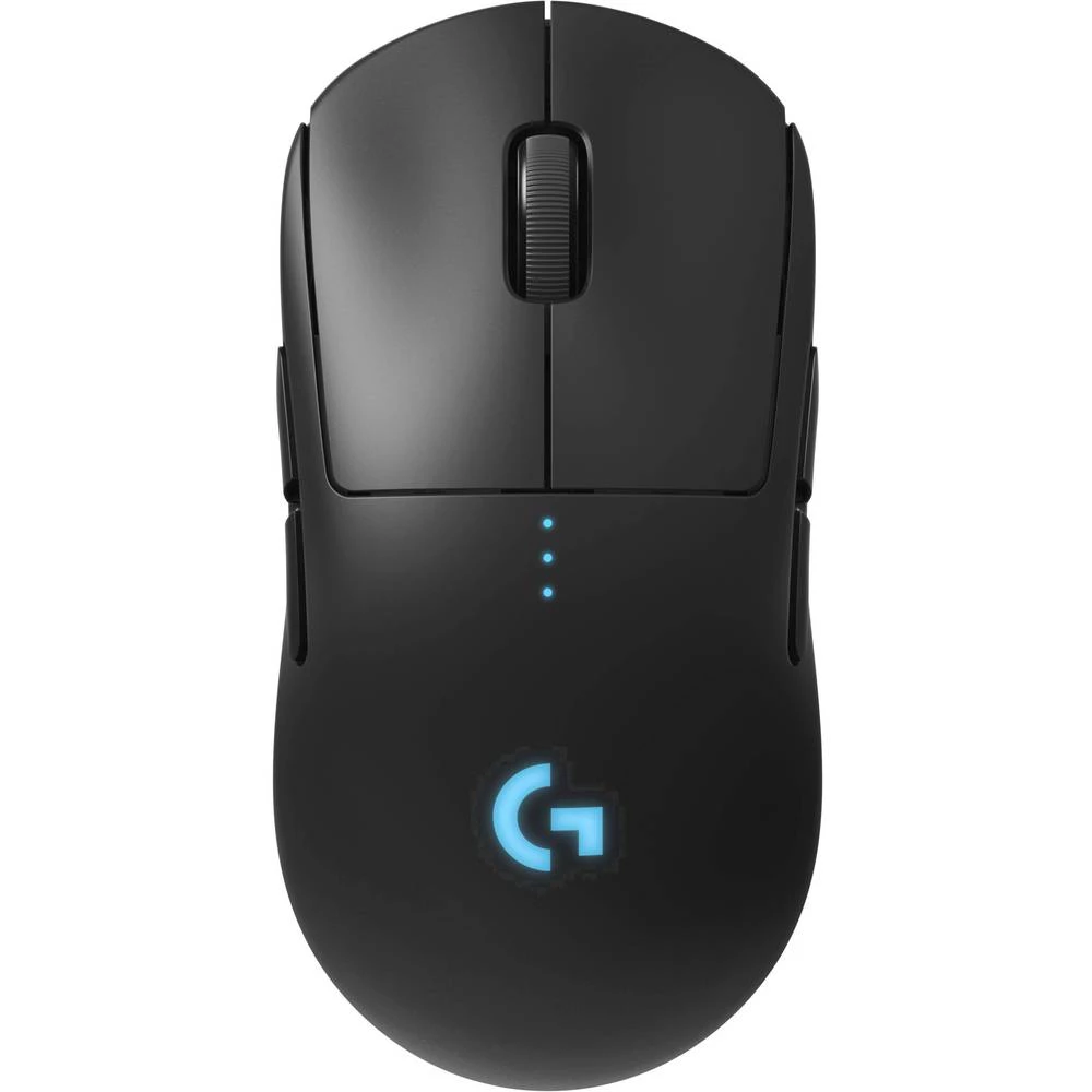 Logitech Gaming G Pro Wireless gaming miš Optički Osvjetljen, Zamjenjive bočne ploče, Odvojivi kabel Crna slika