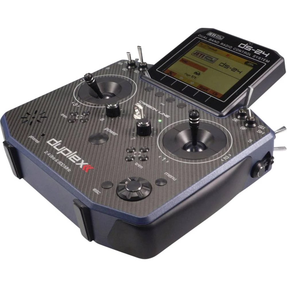 Jeti DS-24 Carbon Line, Multimode Ručni daljinski upravljač 2,4 GHz Broj kanala: 24 Uklj. prijemnik slika