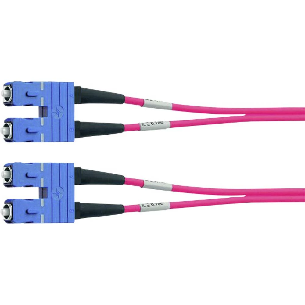 Staklena vlakna Svjetlovodi Priključni kabel [1x Muški konektor SC - 1x Muški konektor SC] 50/125 &micro; Multimode OM2 3 m Tele slika
