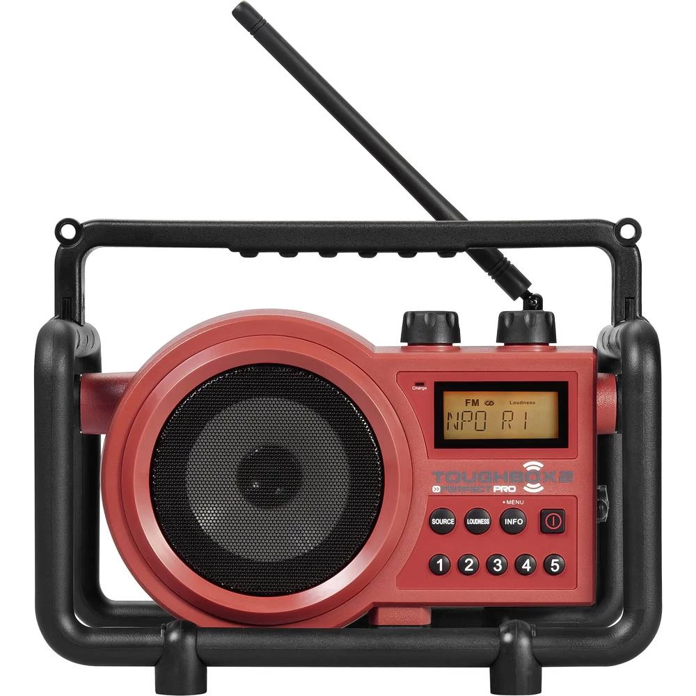 PerfectPro Toughbox 2 N/A AUX Zaštićeno protiv prskanja, Otporan na prašinu, Otporan na udarce Crvena slika