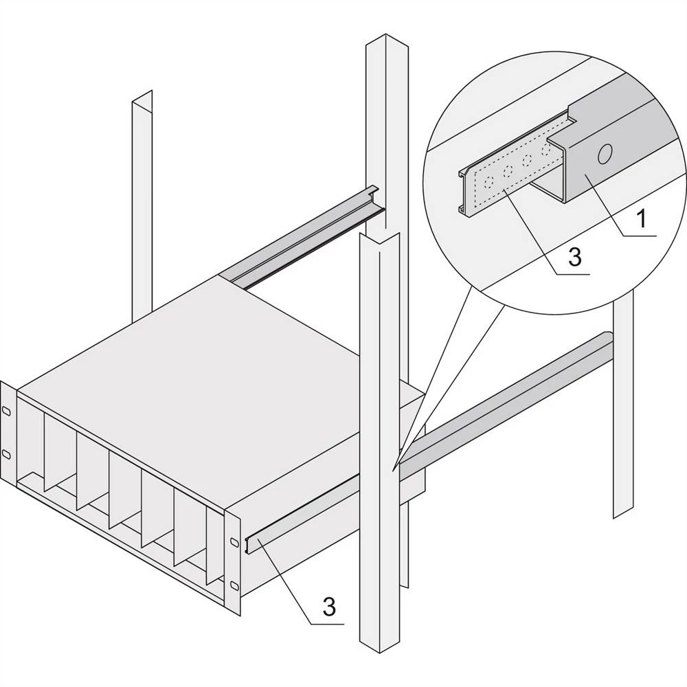 Schroff 24562453 19 palac šine za mrežni ormar slika