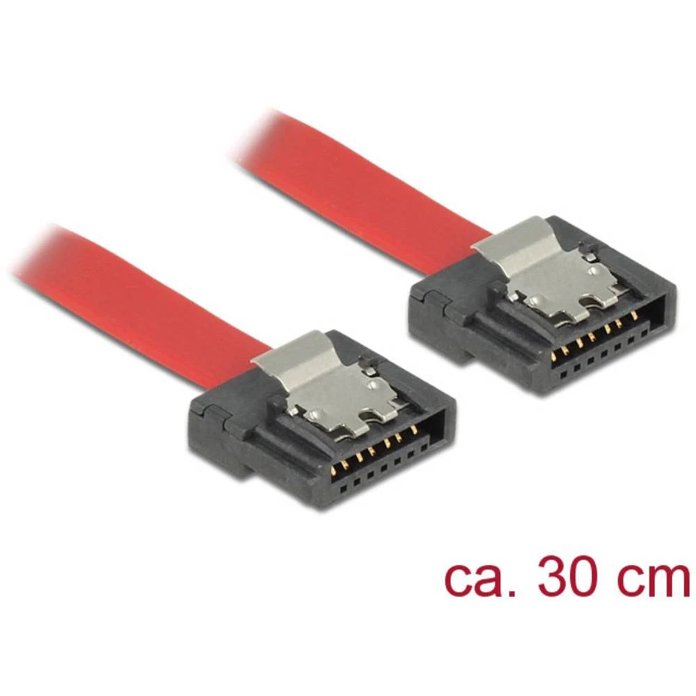 Tvrdi disk Priključni kabel [1x 7-polni ženski konektor SATA - 1x 7-polni ženski konektor SATA] 0.3 m Crvena Delock slika