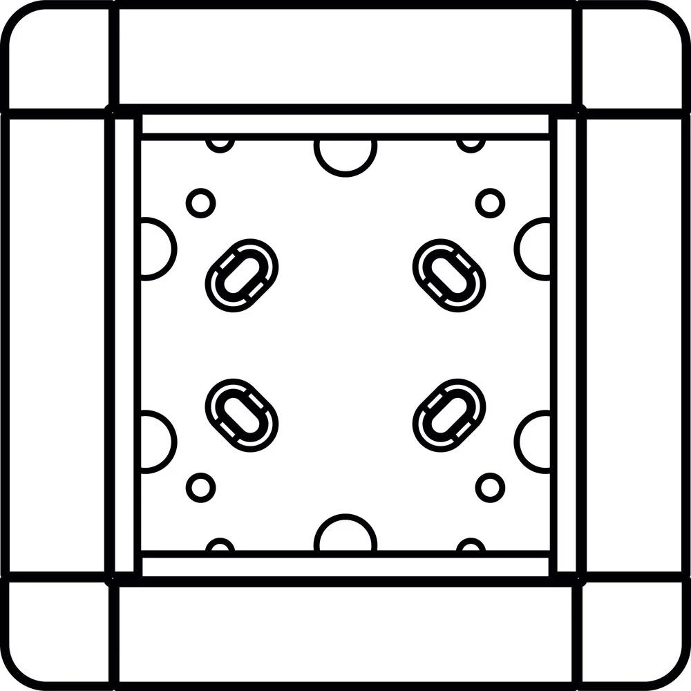 Ritto by Schneider 1881199 Video-portafon Ritto 1881199 Portier okvir UP 1gang izmjenjiva slika