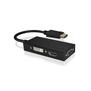 ICY BOX displayport adapter [1x muški konektor DisplayPort - 1x DVI, ženski konektor VGA, ženski konektor HDMI] IB-AC1031 slika