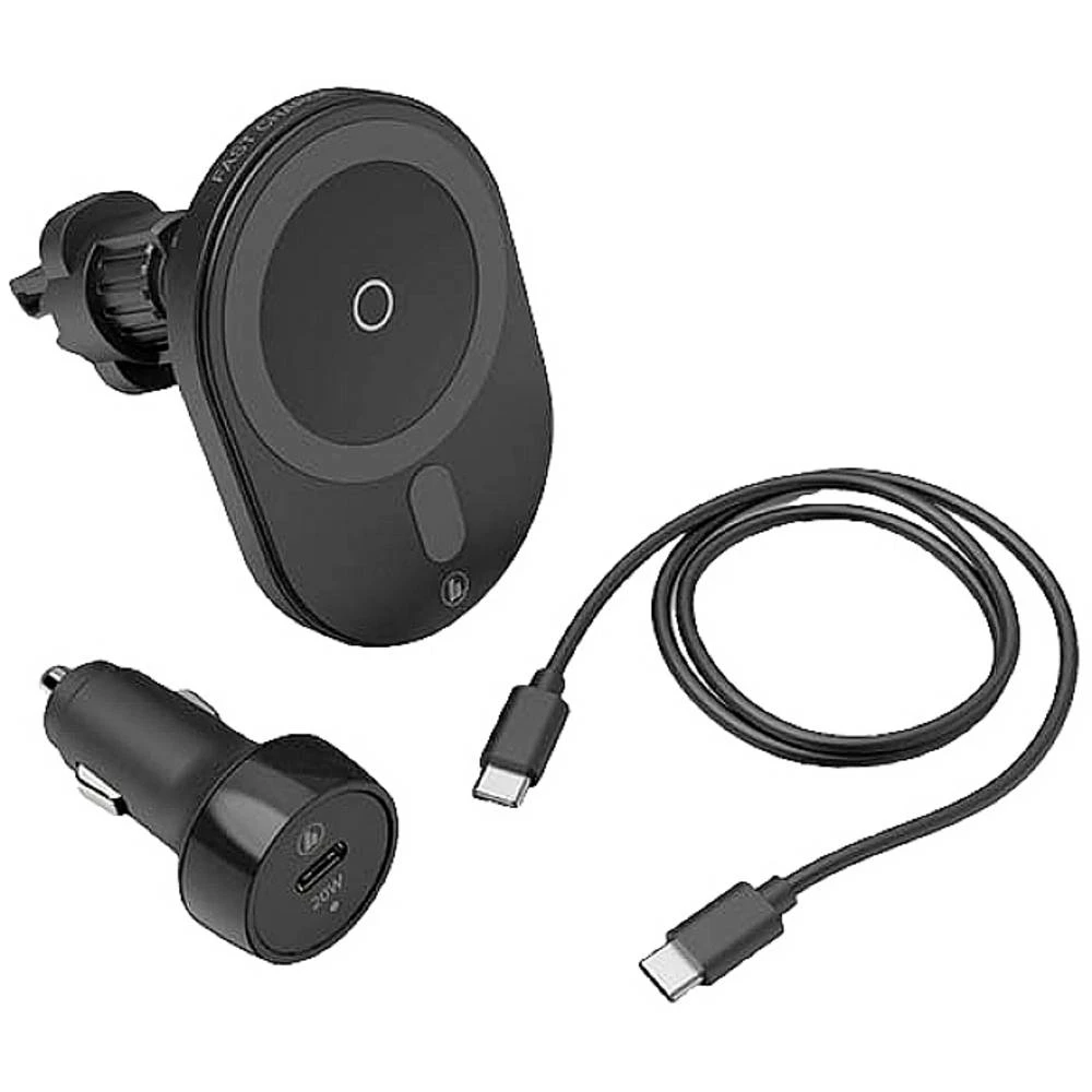 Hama indukcijski punjač  MagCharge Car FC15 00187268  Izlazi standard indukcijskog punjenja crna slika