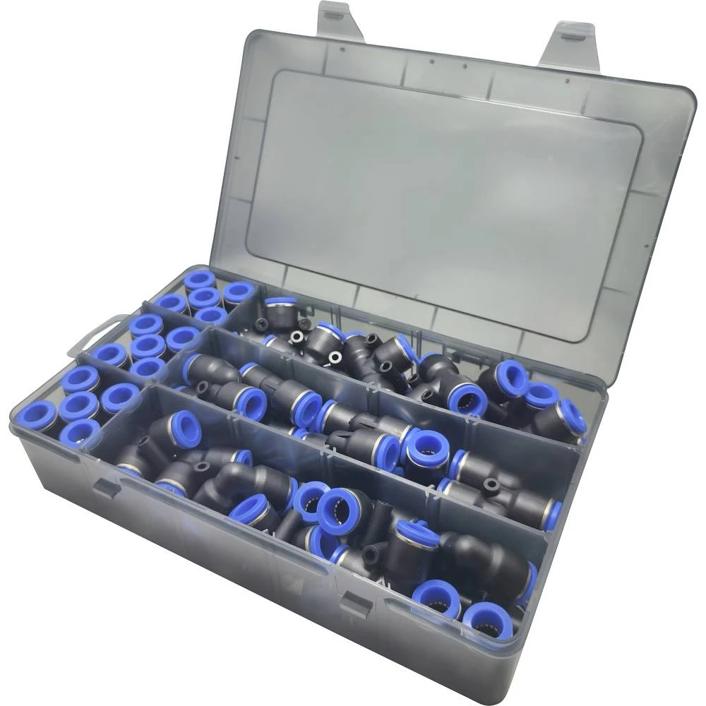 TRU COMPONENTS pneumatski konektor TC-14109148 TC-Fitting set - 10 mm Ø cijevi: 10 mm 60 kom. slika