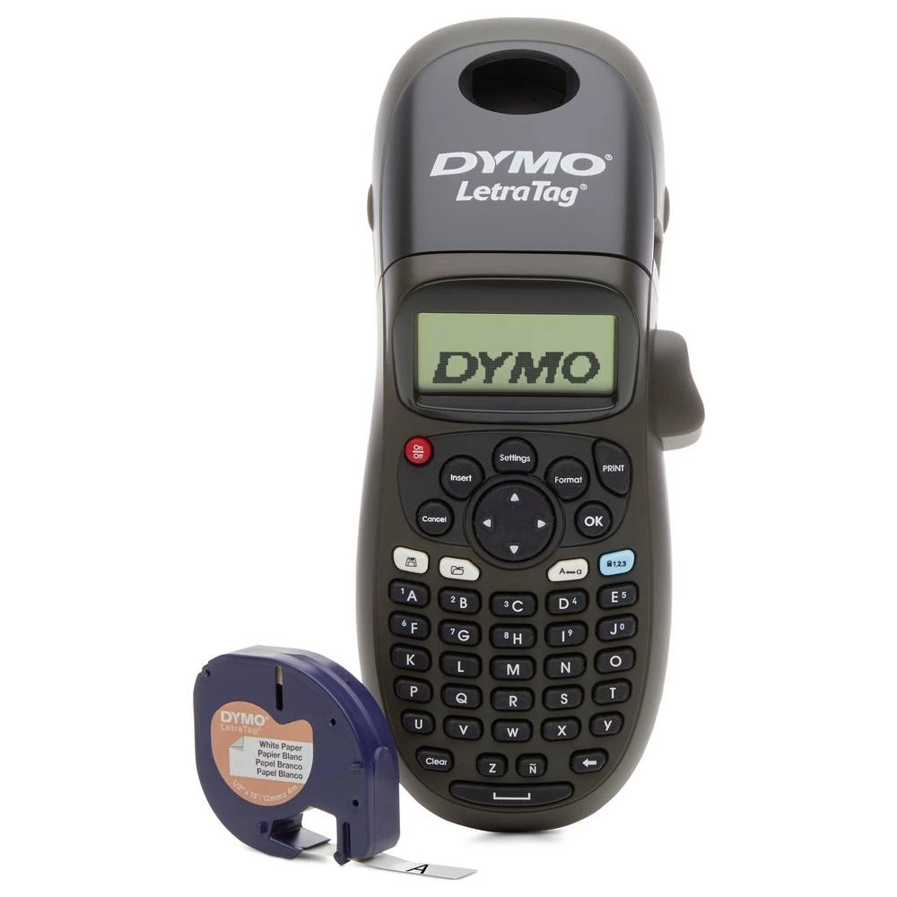 DYMO LetraTag LT-100H crna uređaj za označavanje Pogodno za trake (LOV): LT 12 mm slika