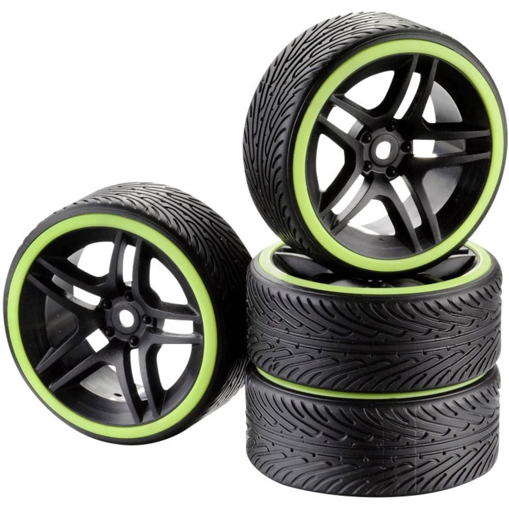 Absima 1:10 Cestovni model Kompletni kotači Drifter B 10 krakova Crna 4 ST slika