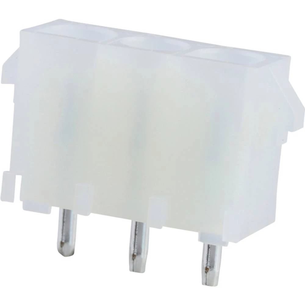 Molex 10844030 6.35mm Pitch MLX Power Connector Header, Vertical, 3 Circuits, PA Polyamide Nylon 6/6 94V-2, Tin (Sn) Pla slika