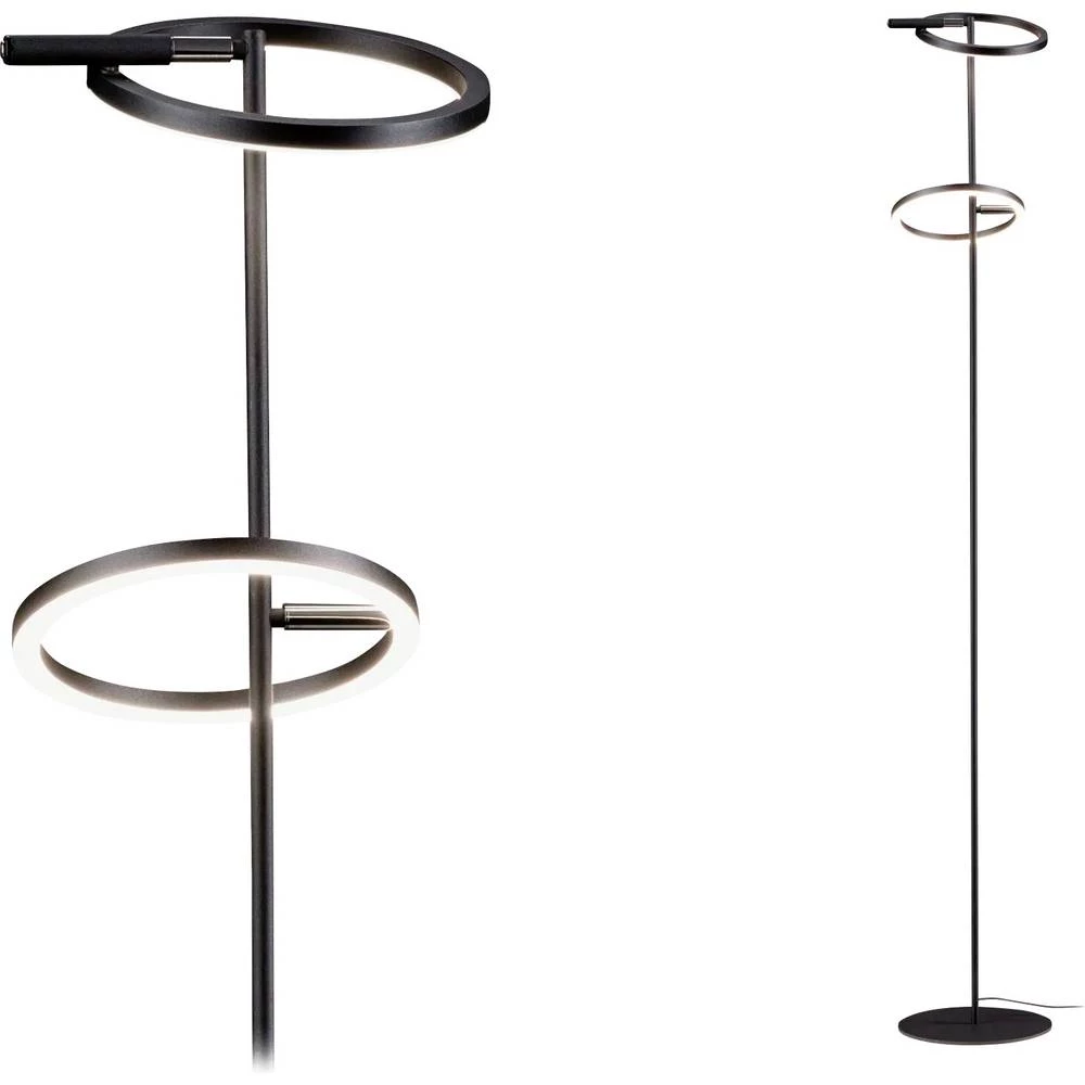 Paulmann 71279 podna svjetiljka 10.4 W crna (mat), krom boja slika