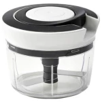 Qdesign 190-033 Ručna mini sjeckalica za povrće, crno/bijela