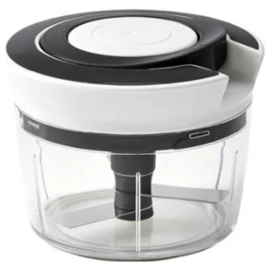 Qdesign 190-033 Ručna mini sjeckalica za povrće, crno/bijela slika