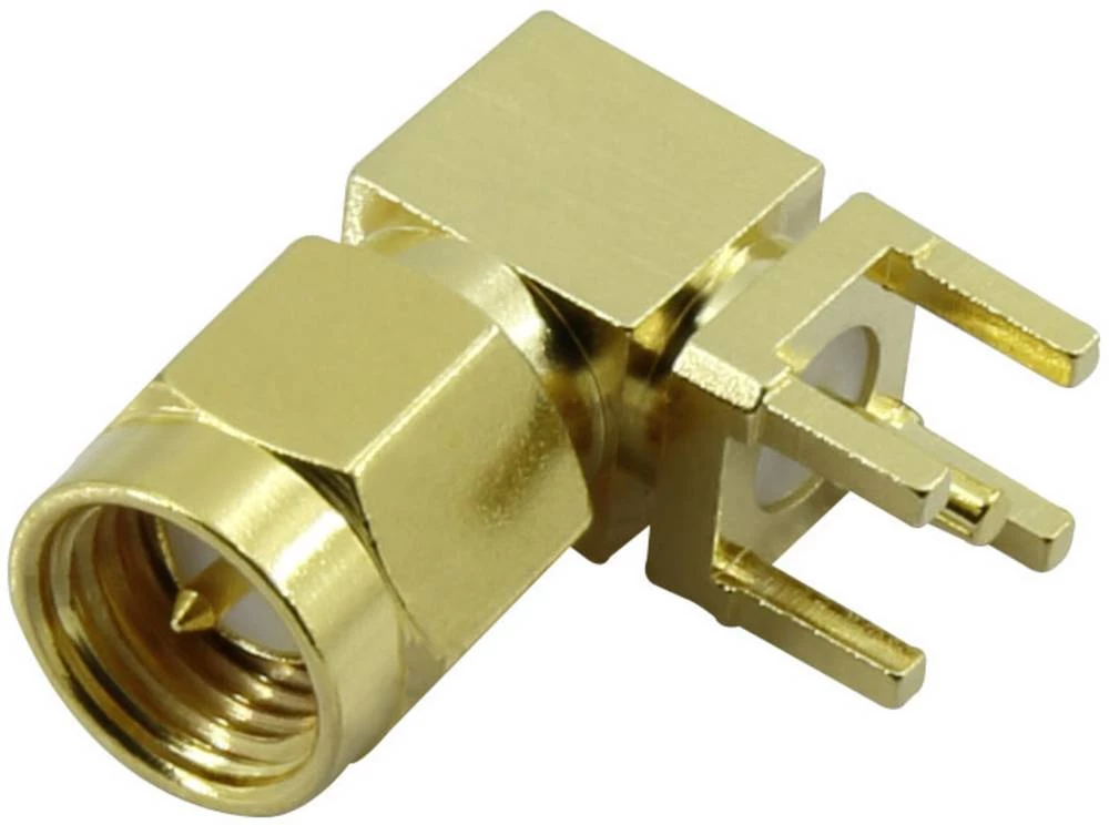 SMA konektor Ugradbeni muški konektor, horizontalni 50 Ohm TRU COMPONENTS SMA-KWE 1 ST slika