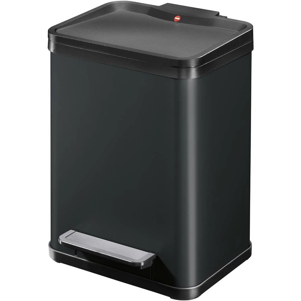 Kontejner za limenke 17 l Hailo Öko uno plus M (Š x V x d) 320 x 430 x 340 mm Crna Mehanizam stopalo-pedal 1 ST slika