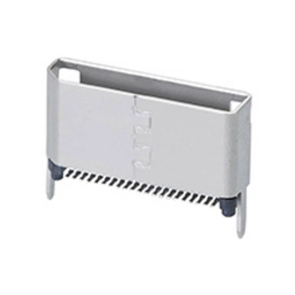 Molex 1719832042 490 pcs Nano-Pitch I/O Receptacle, Vertical, Through Hole, with Cap, 42 Circuits, Shell Tab Length 3.00mm, Black slika