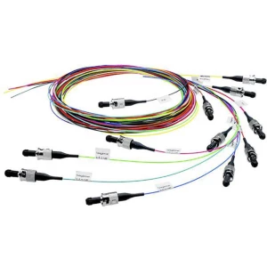Staklena vlakna Svjetlovodi Priključni kabel [1x Muški konektor LC - 1x Slobodan kraj kabela] 50/125 µ Multimode OM4 2 m T slika