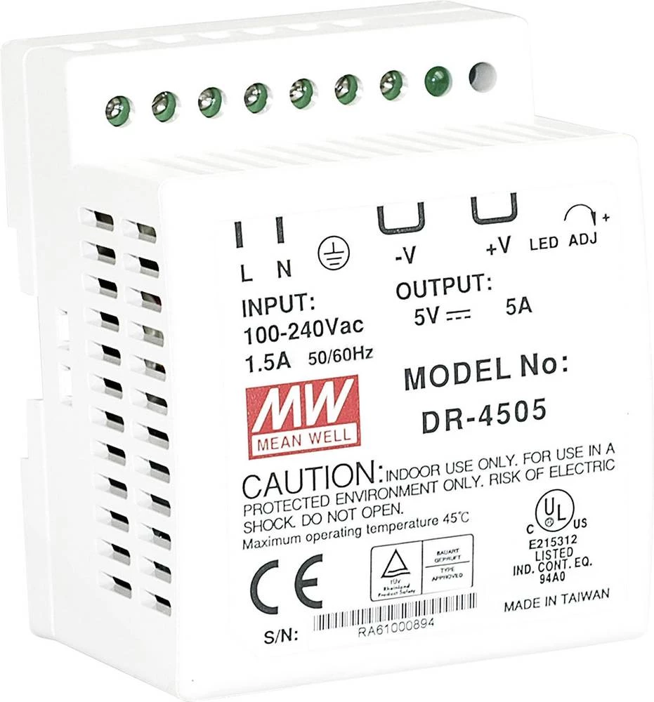 Napajač za profilne šine (DIN-letva) Mean Well DR-4512 12 V/DC 3.5 A 42 W 1 x slika