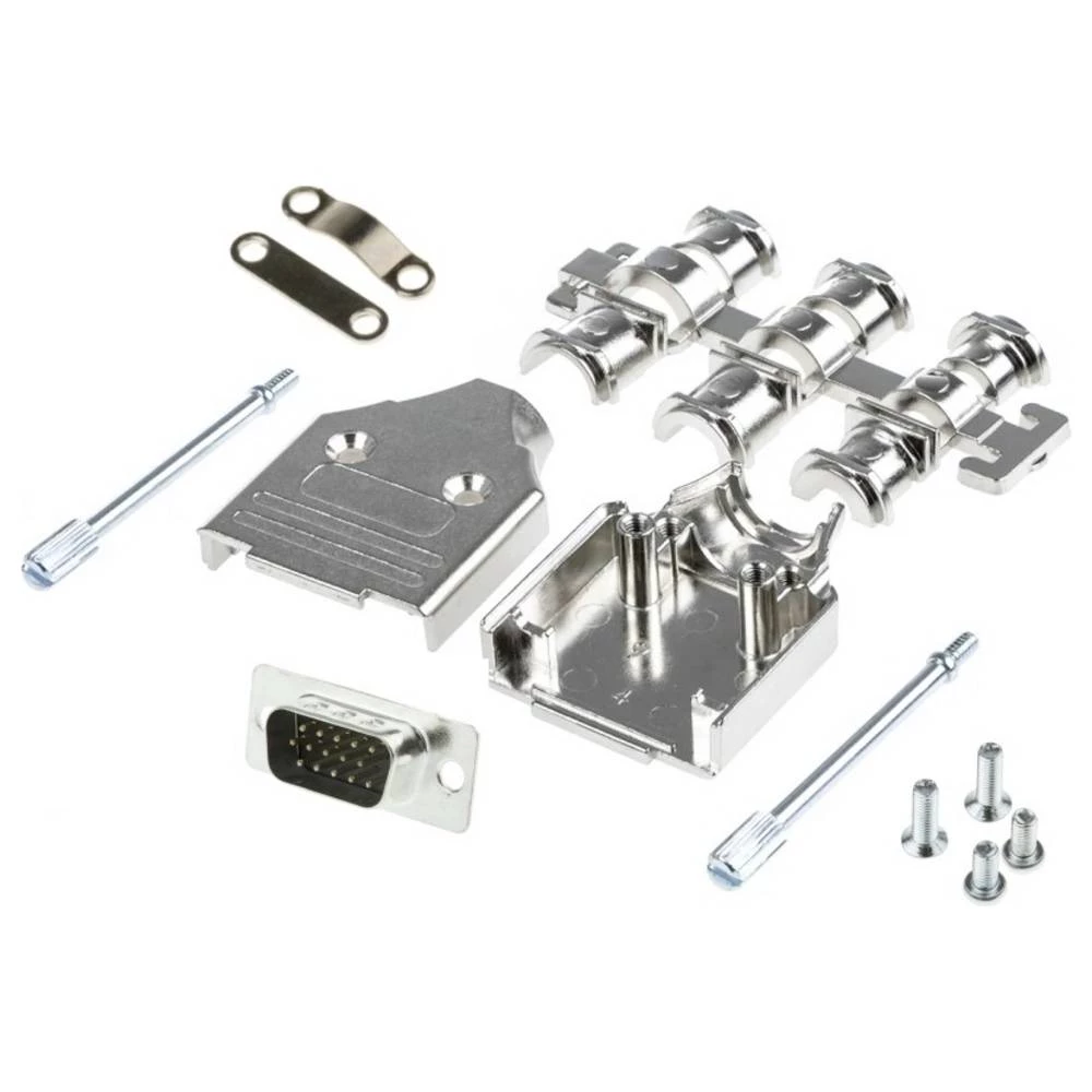 MH Connectors MHDM9-HD15MS-K višestruki ženski konektor D-Sub komplet 180 ° Broj polova (broj): 15 lemni kup 1 kom. slika