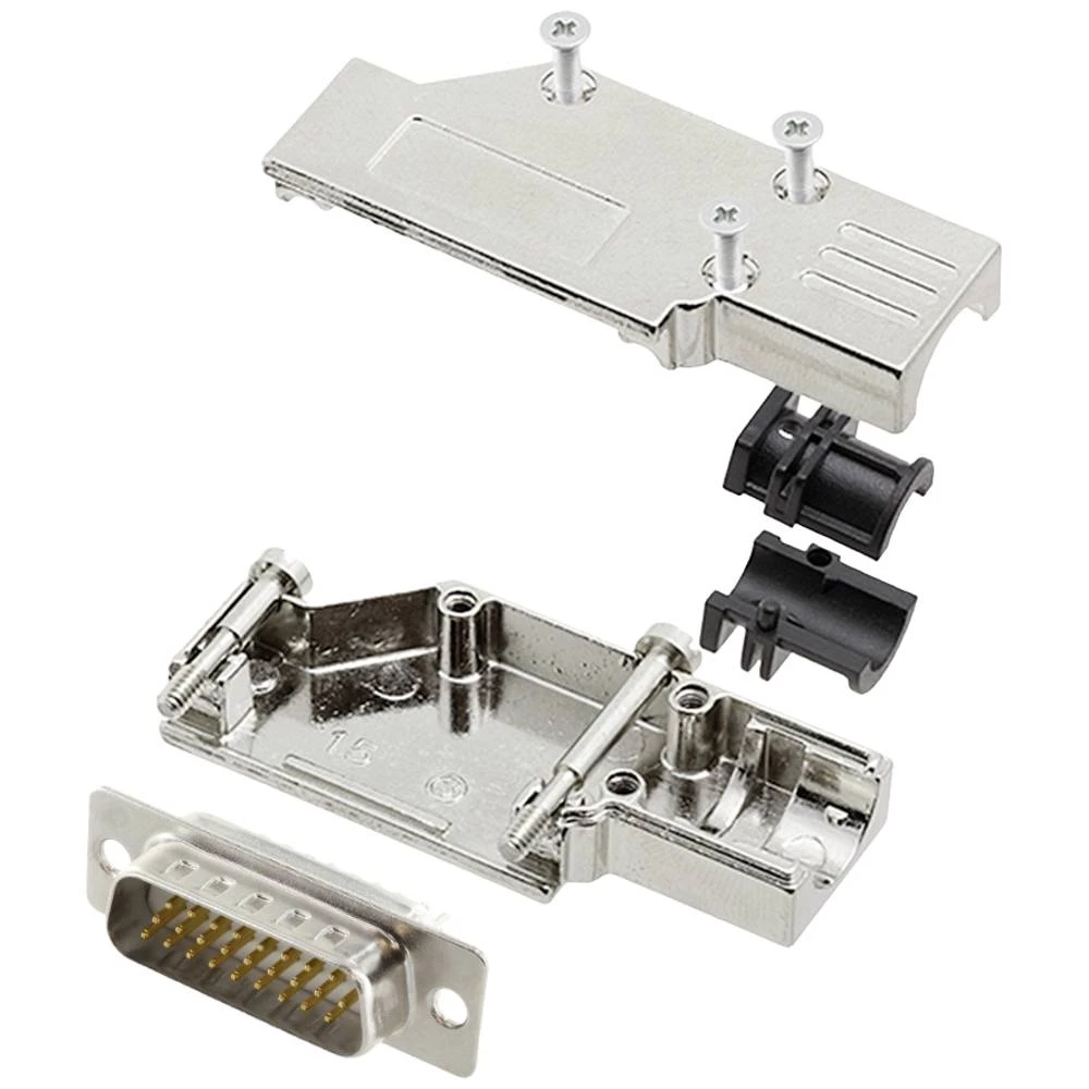 Komplet D-SUB pinskih konektora 90 ° Broj polova: 26 Lemni kup encitech DCMR15-FK-HDP26-W-K 1 ST slika
