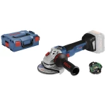 Aku kutna brusilica 125 mm Bez baterije, Uklj. kofer 18 V Bosch Professional GWS 18V-10 SC (125mm), Click&Go Plus 06019G340B