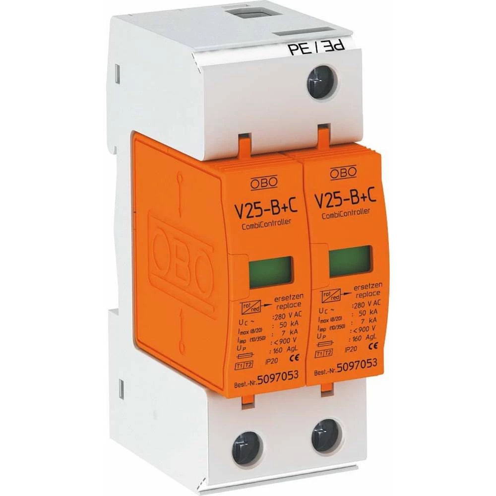 Odvodnik prenapona OBO Bettermann V25-B+C 2-280 5094421 30 kA slika