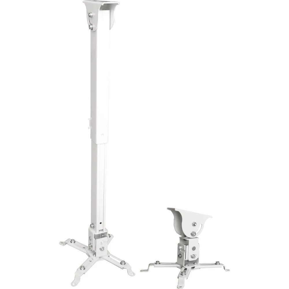 Stropni držač za projektor Nagibni i okretni, Vrtljivi nosač Tlo-/Udaljenost od stropa (maks.): 620 mm My Wall H16-11WL Bijela slika