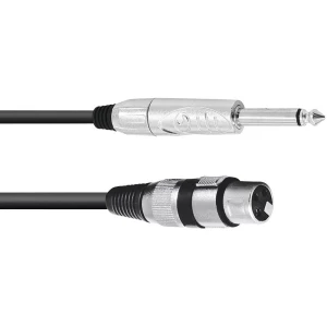 Omnitronic 30225170 XLR adapter cable [1x XLR utičnica 3-polna - 1x klinken utikač 6.3 mm (mono)] 5.00 m crna slika
