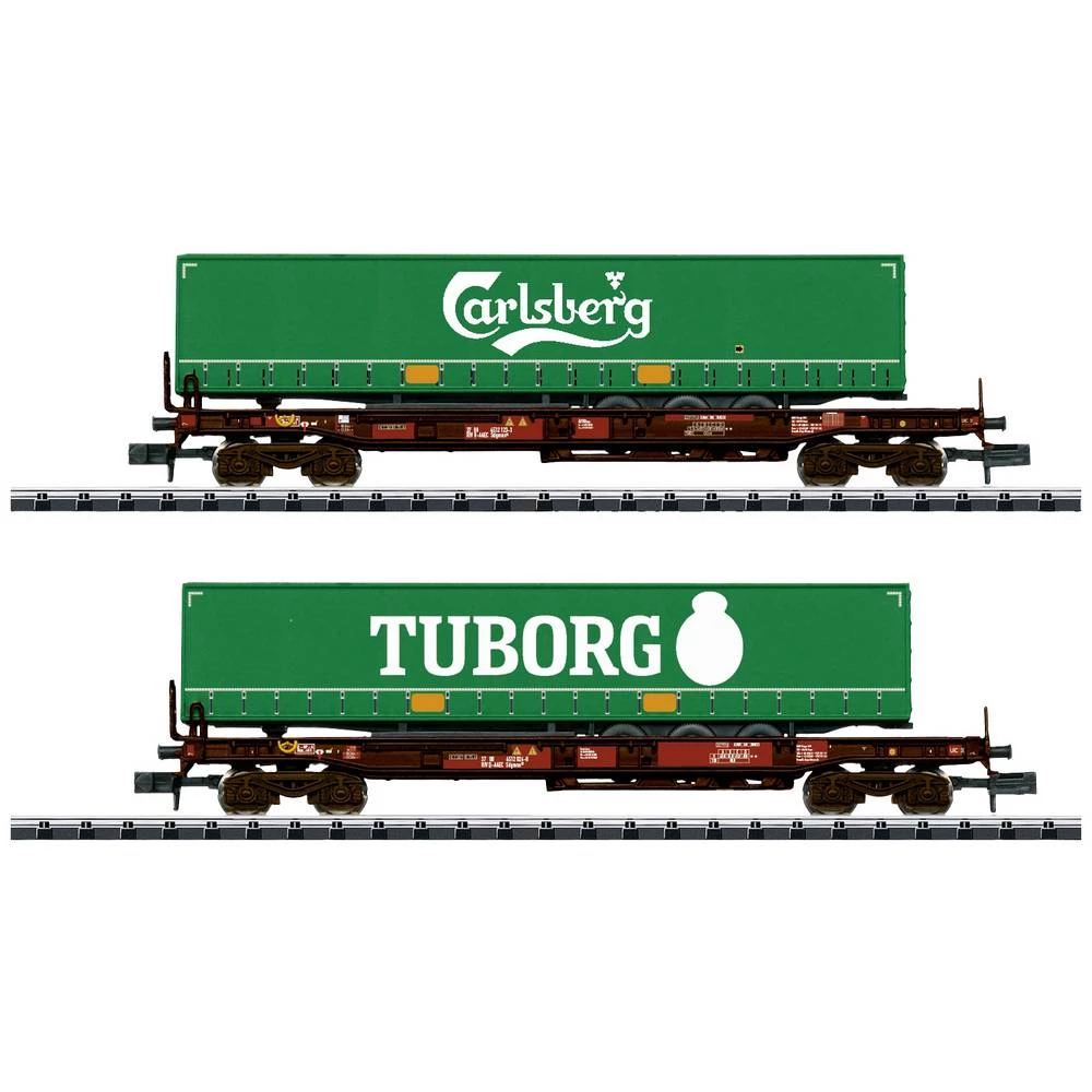 MiniTrix 18718 N Set od 2 džepna vagona za prijevoz piva, AAE Cargo slika