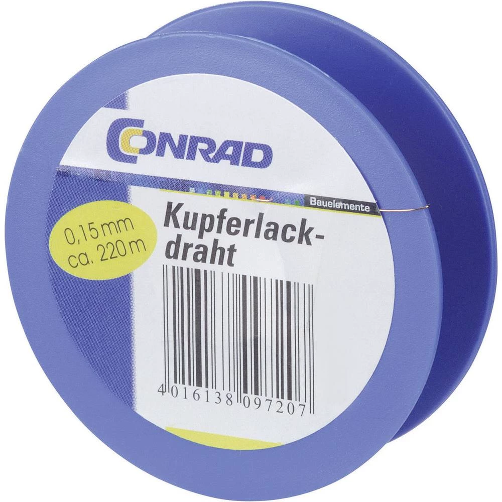 Conrad-Lakirana bakrena žica, promjer 1mm, 6m 93014c419 slika