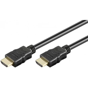 Goobay HDMI Priključni kabel [1x Muški konektor HDMI - 1x Muški konektor HDMI] 1.5 m Crna slika