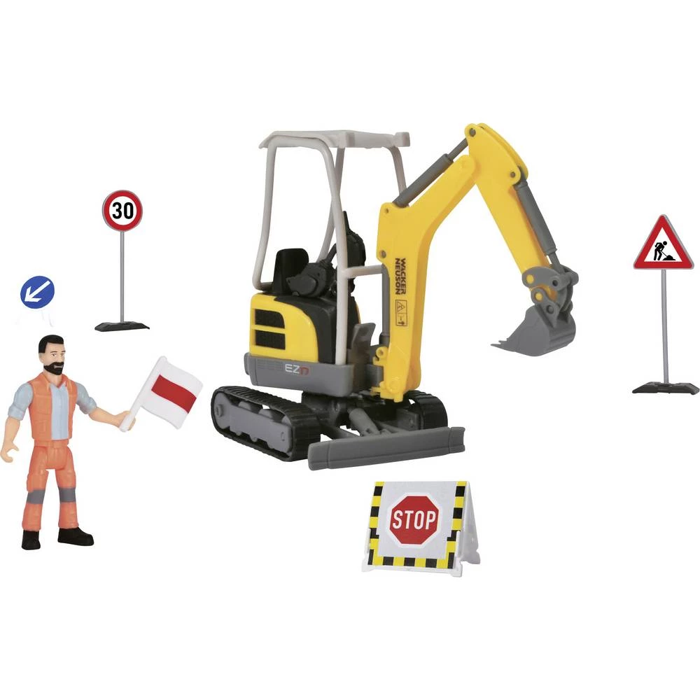 Radovi na cesti - slobodni bager Wacker Neuson slika