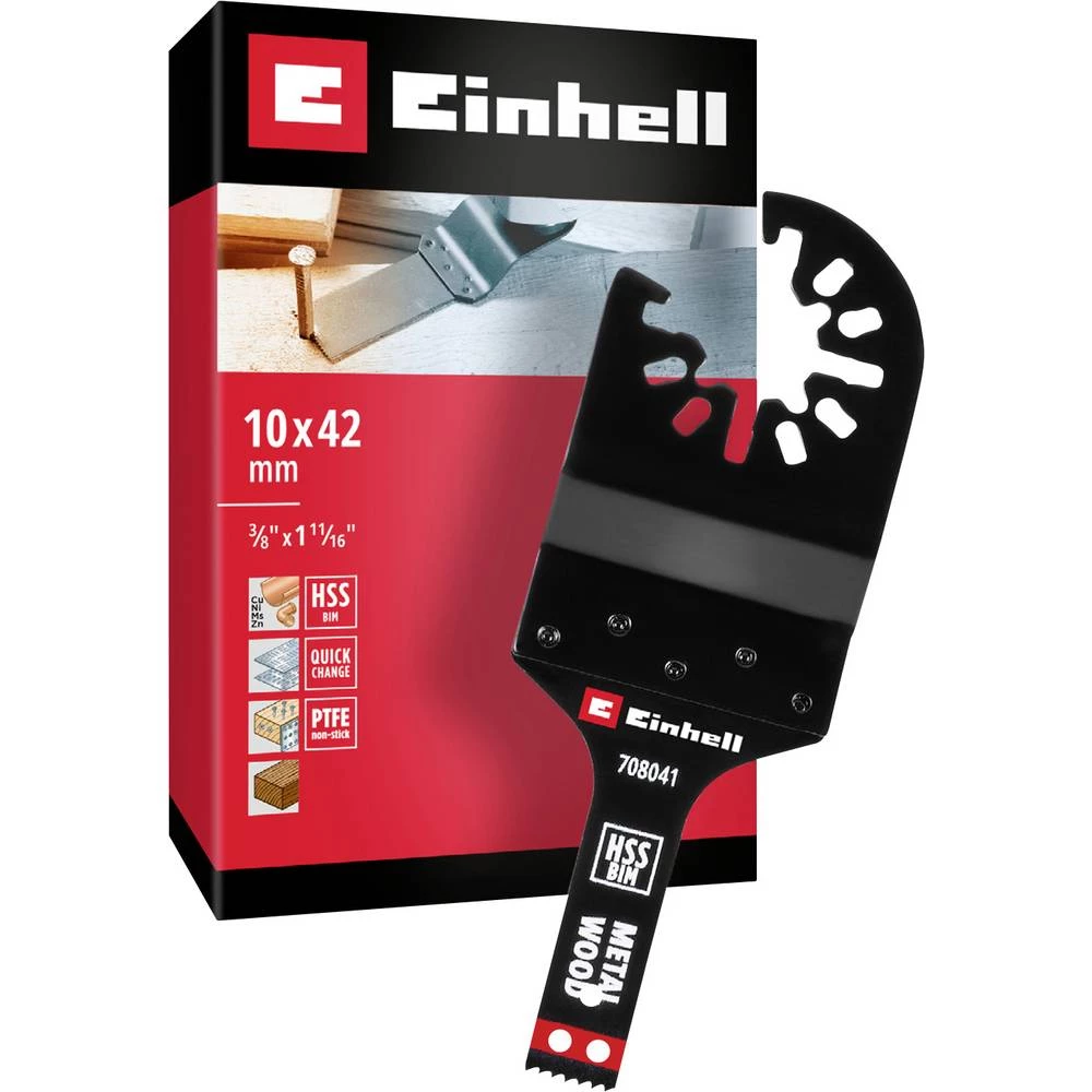 Einhell 708041 Tauchsägeblatt BIM Met, 10mm bimetal komplet dodatne opreme za višenamjenski alat 10 mm 1 kom. slika