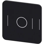 Siemens 3SU1900-0AF16-0QK0 ploča za natpise kvadratan (Š x V) 22 mm x 22 mm I/0/II crna, bijela 10 St.