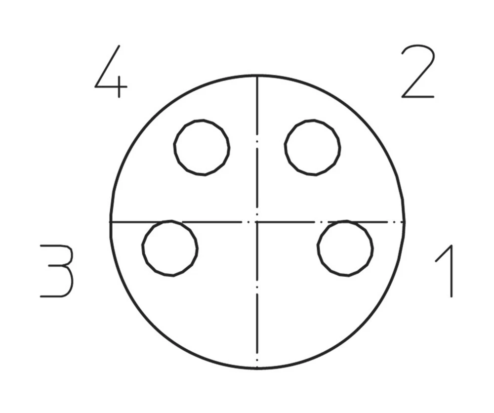 Utični konektor za senzor/aktivator, konfekcionirani M8 Konektor, kutni 10 m Broj polova: 4 Lutronic 1051 0805F1 04 002 10m 1 ST slika