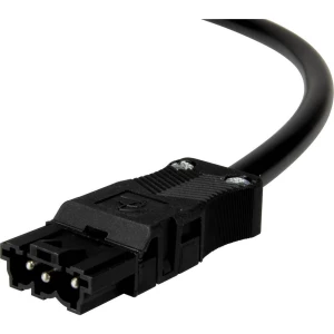 Adels-Contact 14816320 mrežni priključni kabel slobodan kraj - mrežni adapter Ukupan broj polova: 2 + PE crna 2.00 m 50 St. slika