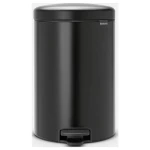 brabantia Newicon 11 41 06 kanta za otpatke 20 l čelik (Ø x V) 290 mm x 467 mm crna mehanizam stopalo-pedal 1 St.