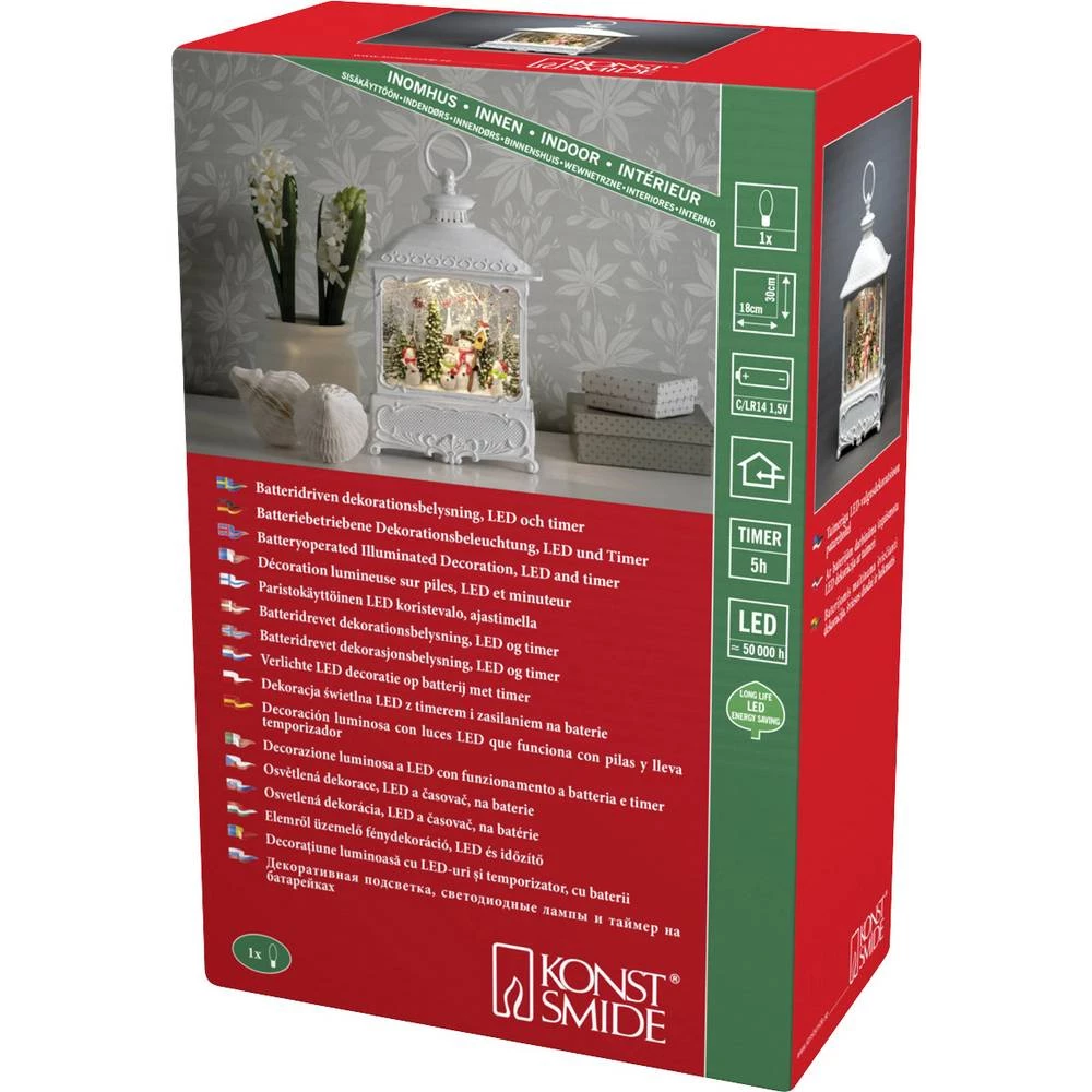 Konstsmide 4396-200 LED lampion djed božićnjak sa pticom toplo bijela LED bijela slika