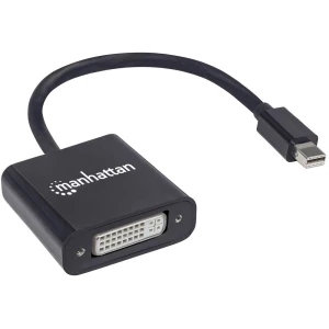 Mini-DisplayPort Adapter [1x Ženski konektor DVI, 24 + 5 polova - 1x Muški konektor Mini DisplayPort] Crna Sa zaštitom, UL certi slika