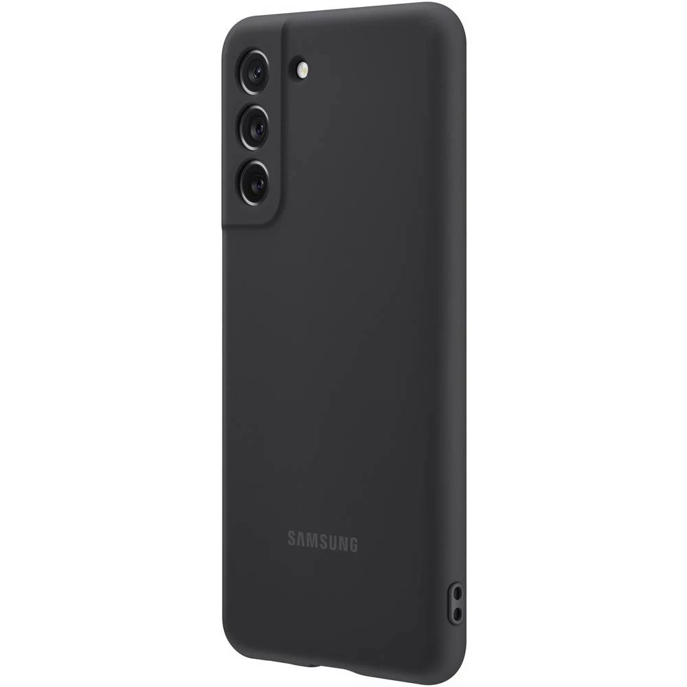 Samsung Silicone Cover stražnji poklopac za mobilni telefon Samsung Galaxy S21 FE 5G crna slika
