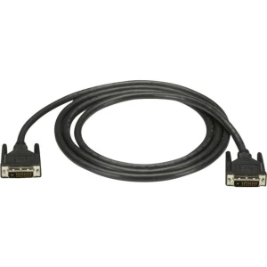 Black Box DVI Priključni kabel [1x Muški konektor DVI, 24 + 1 pol - 1x Muški konektor DVI, 24 + 1 pol] 3 m Crna slika