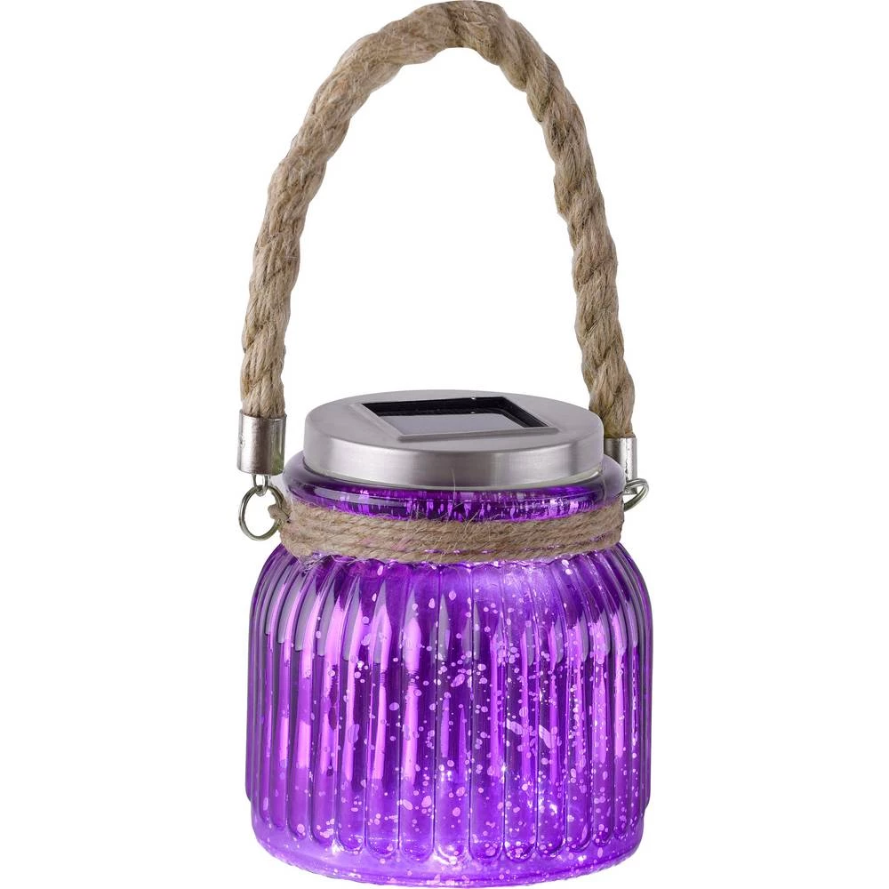 LED vrtna svjetiljka LED LeuchtenDirekt SOLAR 19881-86 Ljubičasta slika