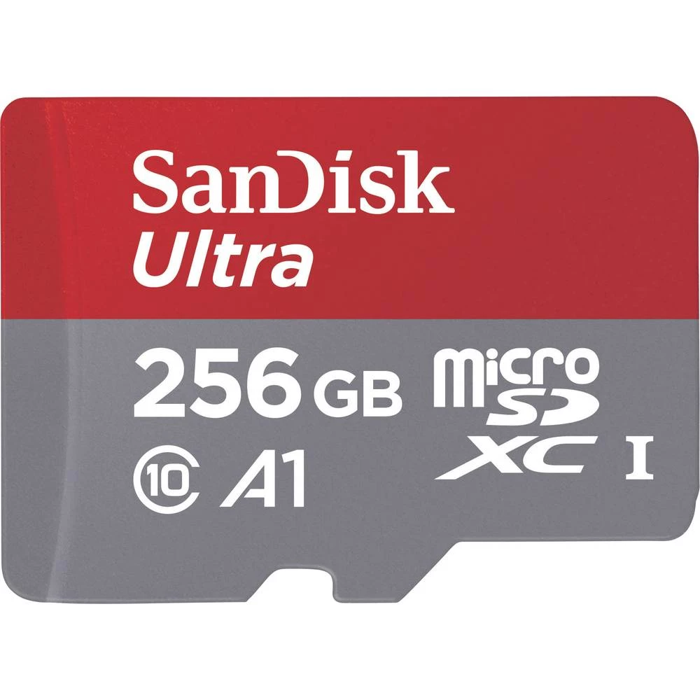 microSDXC kartica 256 GB SanDisk Ultra® Class 10, UHS-I Standard izvedbe A1, Uklj. Android softver, Uklj. SD-adapter slika