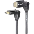 HDMI priključni kabel [1x HDMI-utikač - 1x HDMI-utikač] 2 m crne boje SpeaKa Professional slika
