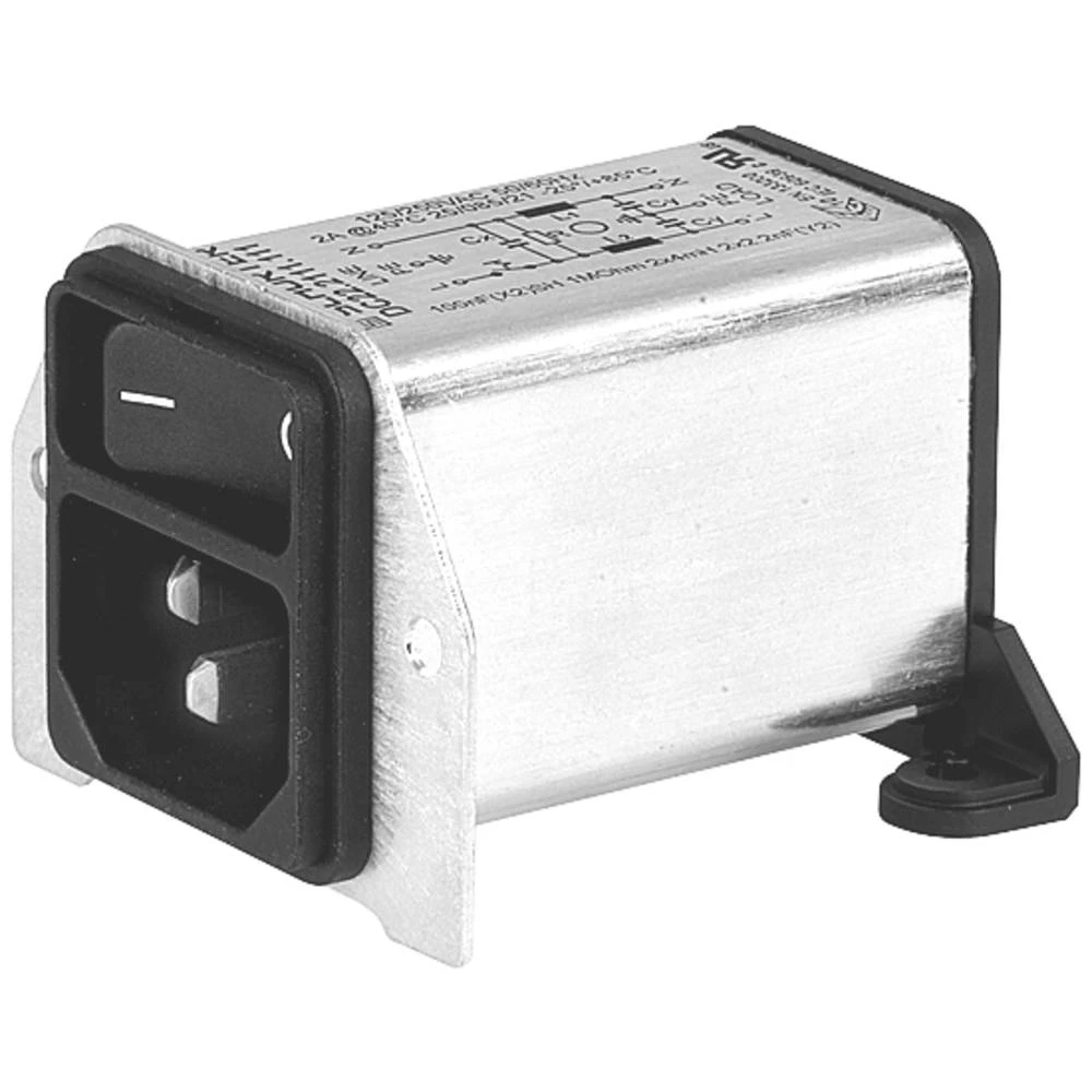 Schurter DC22.2121.111 DC22.2121.111 filter za uklanjanje šuma  250 V 2.00 A 4.00 mH (D x Š x V) 57.60 x 46.00 x 37.60 m slika