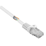 Basetech RJ45 BT-2272254 mrežni kabeli, patch kabeli cat 5e U/UTP 0.25 m bijela sa zaštitom za nosić