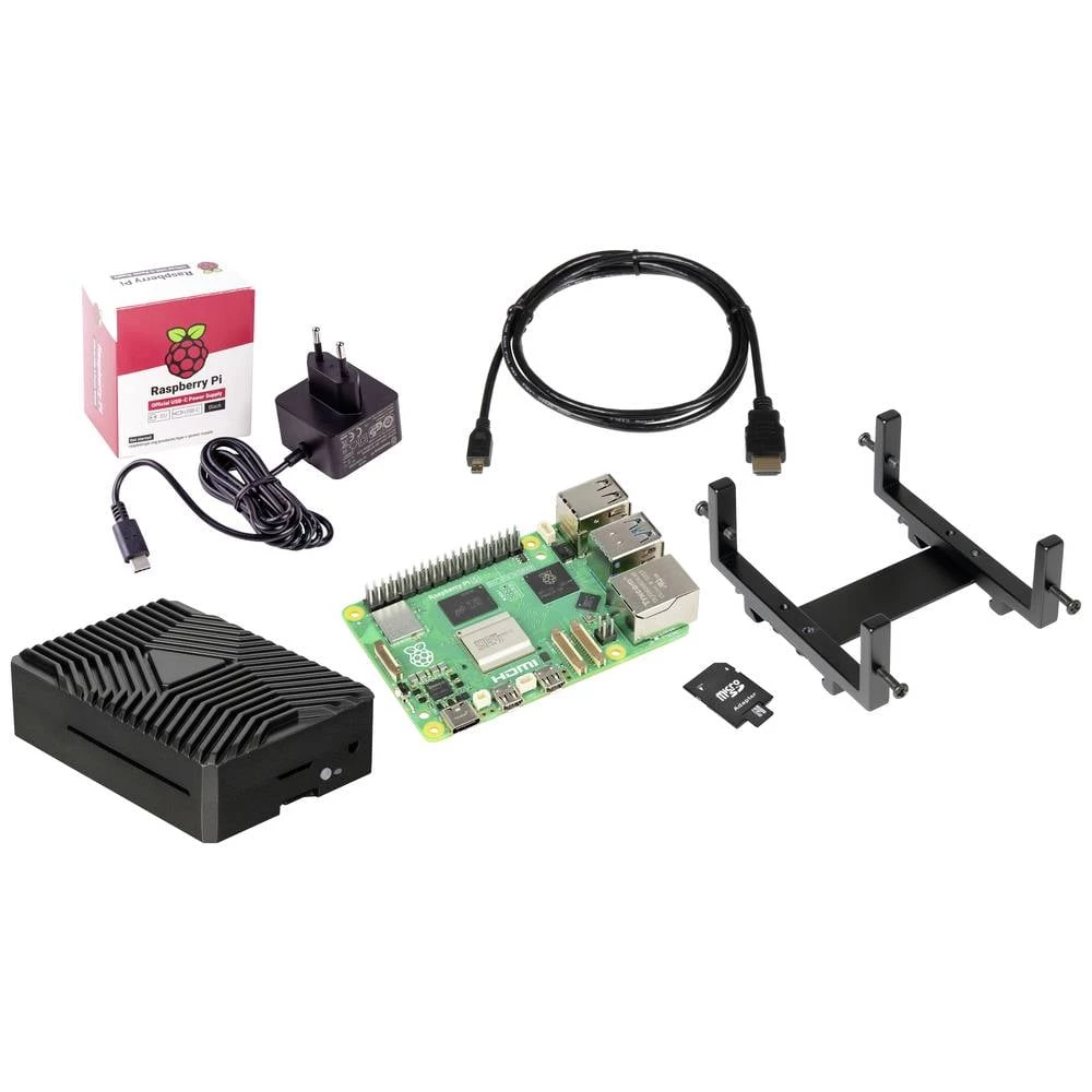 Joy-it Embedded DIN-RAIL - VESA Pi5 Kit Raspberry Pi® 5 B 8 GB 4 x 2.4 GHz uklj. kućište, uklj. napajanje, uklj. noobs o slika