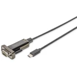 USB 2.0 Adapter [1x Serijski (9-polni) - 1x Muški konektor USB-C™] Crna Digitus