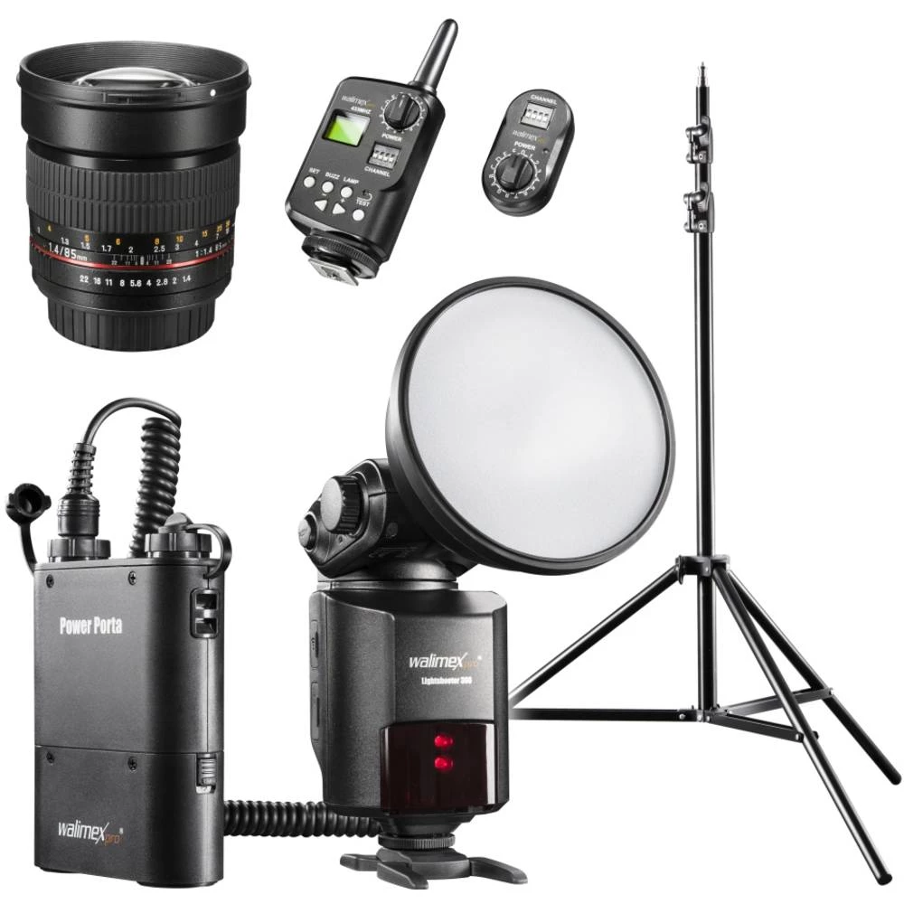 Natična bljeskalica Walimex Pro Prikladno za=Canon Brojka vodilja za ISO 100/50 mm=80 slika