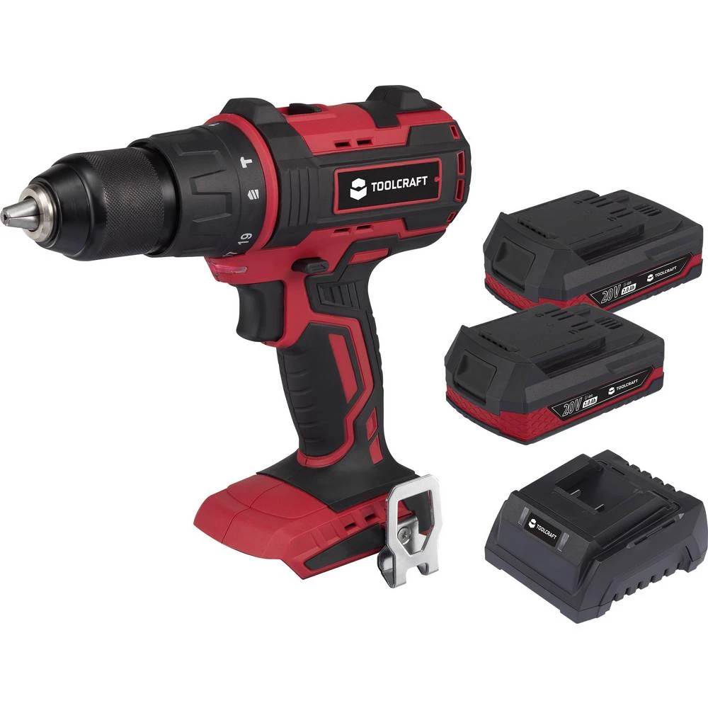 TOOLCRAFT ASBS-800 A Reihe TAWB-200 Udarna bušilica bez četkice s dvije punjive baterije 20 V 2000 mAh Li-Ion slika