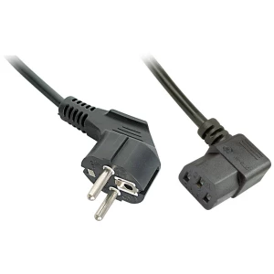 LINDY struja priključni kabel [1x sigurnosni utikač  - 1x ženski konektor iec c13, 10 a] 5 m crna slika